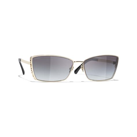 chanel metal frame sunglasses